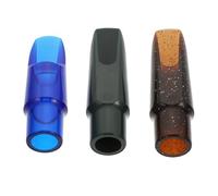 VOSAREA 3pcs Bec de Saxophone Alto en Plastique Ton Pur Perte de Souffle, Accessoire Facile à Remplacer pour Saxophone Alto Couleur Aléatoire