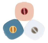 VOSAREA 3pièces Boîte de Rangement pour Câbles de Charge Extensible Organiseur Rotatif pour Câble USB Support Polyvalent pour Téléphone Compact et Pratique