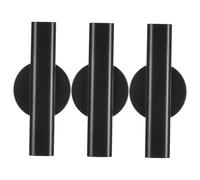 VOSAREA 3pièces Vase Noir Mural Tubulaire Suspendu Vases Décoratifs de Poche pour Fleurs Présentoir à Fleurs Mural pour Intérieur