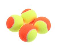 VOSAREA 4 Pièces Balles de Tennis Colorées 2,5 Pouces en Caoutchouc | Pression, Surface Vive, Faciles à Manier, Entraînement Intérieur, Jeu Familial