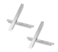 VOSAREA 4 Pièces Barre de Support en Acier Inoxydable 1/6 pour Vitrine | Surface Brossée, Finition Résistante aux Rayures, pour Table Vapeur D’hôtel et Zones de Préparation