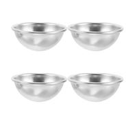 VOSAREA 4 Pièces Moule à Gâteau Demi-sphère en Aluminium, Forme Ronde | Surface Lisse Antiadhésive, Compatible Congélateur, Quatre Mini Moules Mousse, pour Pudding et Desserts Gélifiés