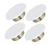 VOSAREA 4 Pièces Plaques de Protection pour Têtes de Sprinkler Incendie Galvanisé Lot de Design et Facile à Installer pour Système de Protection Incendie Murale