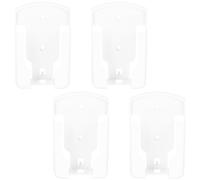 VOSAREA 4 Pièces Support Mural Installation sans Perçage Adhérence Forte Adhésif pour Télécommande en Plastique Blanc Design Moderne Minimaliste, pour Salon ou Bureau