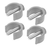 VOSAREA 4 Pinces de Serrage en C Grises pour Cannes et Déambulateurs Ø22 Mm, Clips Antidérapants Compatibles, Accessoire de Fixation Sécurisé pour Aides la Mobilité, Lot de 4 Pièces,