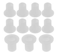VOSAREA 40 Pièces Bouchons Latéraux en Plastique Blanc | Pièces de Rechange pour Roues et Roulements, Remplacement Facile, Usage Récréatif, pour Techniciens et Inline Skaters