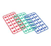 VOSAREA 49 Boules de Loto Numérotées en Abs Design Couleur Vive et Chiffres Clairs pour Jeu de Tombola et Soirées Entre Adultes, Pack de 49 Pièces