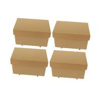 VOSAREA 4pièces Boîte De Rangement Papier Organisateur De Documents Et Jouets Pratique Pour Bureau Maison