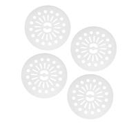 VOSAREA 4pièces Couvercle Essorage Plastique pour Machine à Laver Coussin de Repassage Blanc Pièce Accessoire pour Laveuse Automatique Essoreuse