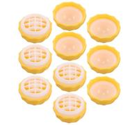 VOSAREA 5 Pièces Boîte à Lèvres Sphérique Gloss à Lèvres en Tube Plastique Jaune Compacte et Rechargeable et Voyage DIY Maquillage