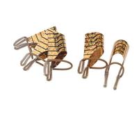 VOSAREA 5 Pièces Forme Aluminium Or Réutilisable Outil de Nail Art Guide Précis pour Extension des Ongles Utilisation Professionnelle en Salon