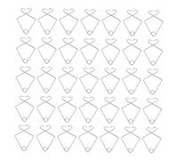 VOSAREA 50 Pcs Crochets de Plafond Métalliques Clips de Fixation pour Plafond Robustes et Pratiques pour Mariage et Bureau