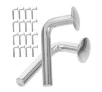 VOSAREA 50 pièces Goupilles de Sécurité Forme Fer Galvanisé pour Rayonnages Palettes Boulons de Verrouillage Robustes pour Rack Entrepôt et Protection Fourchette