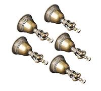 VOSAREA 5pièces Clochette Porte-clés Laiton Cloche De Décorative Et Ornements Rituels Vintage pour Autel Et Décoration De Table