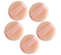 VOSAREA 5pièces Lot de Mini Houppettes à Poudre Éponges à Maquillage Réutilisables pour Visage Outils Cosmétiques Pratiques