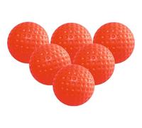 VOSAREA 6 Pièces Balle de Golf D'entraînement Intérieur, Souple, Rouge | Caoutchouc Solide, Usage Sport et Exercice, Ne Casse Rien, Flexible, Lot pour Entraînement en Salle