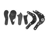 VOSAREA 6 Pièces Réglages de Chaises de Jeu en Plastique Noir, Accessoires Multi-Angles Faciles à Utiliser pour Sièges de Gaming Confortables