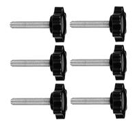 VOSAREA 6 Pièces Vis de Douille de Coin M8 pour Parasol de Jardin, Noir | Pièce de Rechange pour Assemblage Rapide, Renforce la Fixation sans Modification, pour Jardin et Patio, Fête Estivale