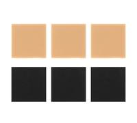 VOSAREA 6pcs Patchs Antidérapants en Caoutchouc pour Talon de Chaussure à Talons Hauts, Autocollants Silencieux, Pratiques et Résistants pour Réparation et Confort