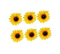 VOSAREA 6pièces Lot De Pinces à Cheveux Tournesol Stylées Épingles à Frange Élégantes Fleur Accessoires Cheveux Femme Durables Et Décoratifs