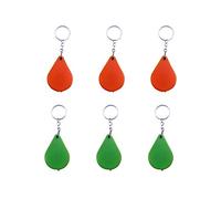 VOSAREA 6pièces Mini Loupe Pliante avec Porte-clé Accessoires De Décoration pour Adultes Pratique pour Extérieur Orange Et Vert