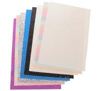 VOSAREA 8 Pièces Feuille à Repasser Pailletée pour Perles, Pu,