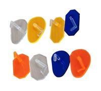 VOSAREA 8pcs Nail Art Display Stand Plastic Pour Les Ongles D'entraînement Et L'affichage Des Ongles Pour La Peinture De Bricolage Nail Pratique Stand Nail Presse Sur Le Support Des