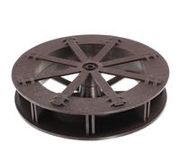 VOSAREA Accessoire de Fontaine Roue à Eau Vintage Marron en Plastique | Axe, Montage DIY Facile, Décor Compact pour Bureau, Bassin en Terre Cuite et Mini Rocaille