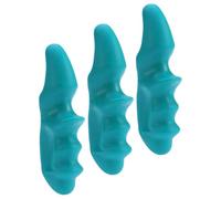 VOSAREA Accessoire de Massage Vert 3 Pièces en Abs pour Shiatsu, Masseur Ergonomique à Points D'acupuncture, Pratique pour Relâcher Muscles du Dos et Cervicales