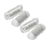 VOSAREA Accessoires de Remplacement pour Ponceuse Pied Électrique, 4pcs Têtes Grossières en Plastique pour Exfoliation des Peaux Mortes à Domicile Salon de Beauté