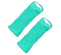 VOSAREA Aide à Chaussettes Flexible en Nylon Vert 2pcs pour Bas à Orteils Ouverts, Étirement Doux, Réduit L'effort des Aidants à Domicile L'hôpital