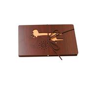 VOSAREA Album Photo Diy Pliable à Couverture Rigide Album Accordéon Pour Scrapbooking Et Collection De Photos Marron Foncé