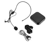 VOSAREA Amplificateur de Voix en Plastique Portable Noir sans Fil Sangle Réglable pour Enseignants et Présentations en Diverses Occasions