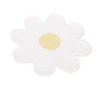VOSAREA Assiettes en Papier Blanc Lot de 20 Forme Fleur Marguerite Légères et Multifonctions, pour Fêtes, Anniversaires et Pique- Élégants