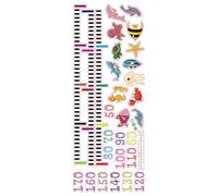 VOSAREA Autocollant Mural Pvc Étanche D'animaux Marins pour Chambre D'garçon et Filles, Toise Murale Cartoon pour Suivre la Courbe de Croissance des Garçon et Filles