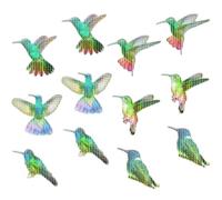 VOSAREA Autocollants Magnétiques Oiseaux 12 Anti-collision Décoratifs et Faciles à Installer pour Fenêtres en Pvc pour Moustiquaires D'intérieur