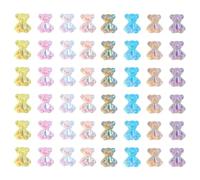 VOSAREA Autocollants pour Ongles 160 Pcs D'ours Iridescent 6x8 Mm, Décorations Nail Art DIY Multicolores - Accessoires Délicats pour Manucure et Personnalisation
