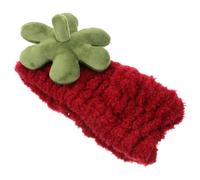 VOSAREA Bandeau Spa Rouge Design Mignon en Polaire Corail Flexible Accessoire Polyvalent pour Laver le Visage et Soins Peau pour Femmes et Adolescentes
