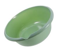 VOSAREA Bassine à Laver Ménagère en Plastique Abs Vert, Grosse Capacité 6,5 L Structure Épaissie et Bec Verseur Intégré, pour Usage Domestique en Salle de Bain