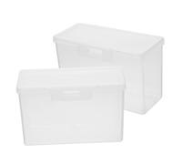 VOSAREA Boîte à Fromage Rectangulaire En Pp Lot De 2 Conteneurs Pour Tranches De Fromage Boîte De Conservation Petite Taille Rangement Réfrigérateur Pour Tranches De Beurre