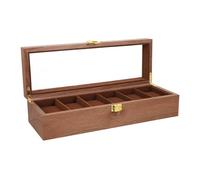 VOSAREA Boîte à Montres avec Vitrine Coffret de Rangement pour Montres avec Boucle Organisateur pour Bijoux