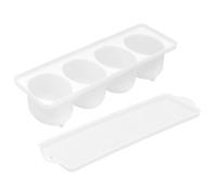 VOSAREA Boîte à Œufs Marinés Hermétique en Plastique Solide Blanc Organisateur de Rangement pour Œufs pour Marinade Maison Conservation