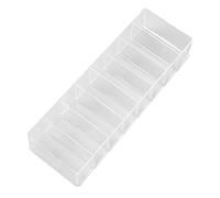 VOSAREA Boîte de Gestion de Câbles Organisateur de Câbles 8 Compartiments en Plastique Panier de Rangement USB et Fils pour