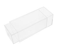 VOSAREA Boîte De Rangement Empilable Transparente, Petite Taille, Plastique Solide, pour Cosmétiques Et Accessoires De Bureau, Usage Quotidien, Rangement Organisé Et Pratique, Modèle à Tiroir Simple