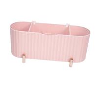 VOSAREA Boîte De Rangement Multifonctionnelle pour Coton Et Accessoires De Organisateur Transparent à Couvercle pour Salle De Bain Et Coiffeuse Rose