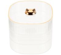 VOSAREA Boîte de Rangement pour Collations Multicouche Transparente Ps | Égouttage Rapide, Nettoyage Facile, Grosse Capacité, Usage Maison, Petits Fruits et Encas, Présent D’emménagement