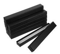 VOSAREA Boîte D'exposition Noire en Papier pour Ventilateurs Pliants, Lot de 10 Pièces, Protection Élégante et Rangement Polyvalent pour Bureau et Maison