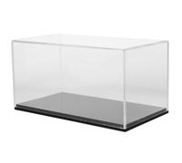 VOSAREA Boîte en Acrylique Transparente Vitrine Polyvalente pour Figurines 20x15x10 Cm Protection Antipoussière Rangement pour Objets De Collection Design Simple Et Élégant