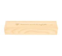 VOSAREA Boîte en Bois Beige Étui à Souvenirs de Grossesse pour Test de Grossesse avec Couvercle pour Nouveaux Parents, pour Chambre de Bébé