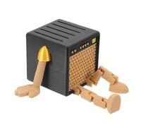 VOSAREA Boîte Porte-médiators Rangement Compact et Protecteur pour Guitare et Ukulélé en Plastique Noir pour Performance et Stockage Extérieur